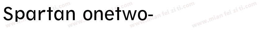 Spartan onetwo字体转换
